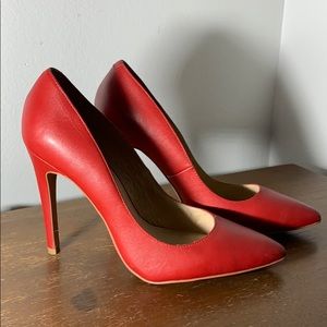Aldo red pumps. Size 10